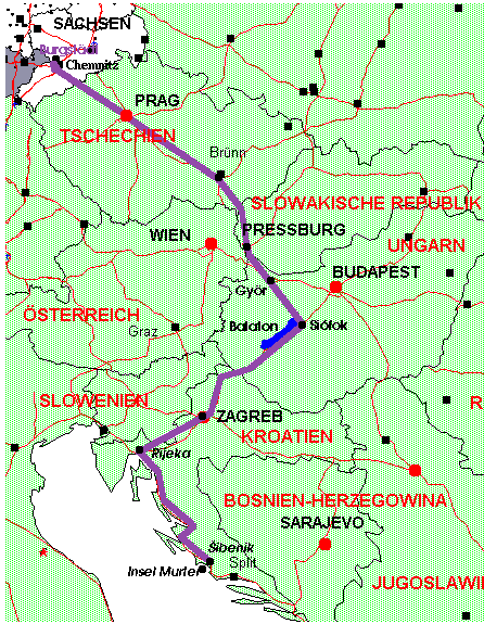 Streckenplan Burgstdt - Adria